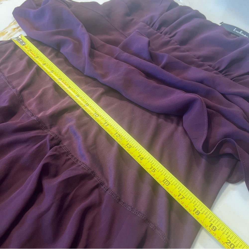 Lulus Gorgeous Essence Dark Purple Strapless Tiered Maxi Dress - Picture 11 of 11